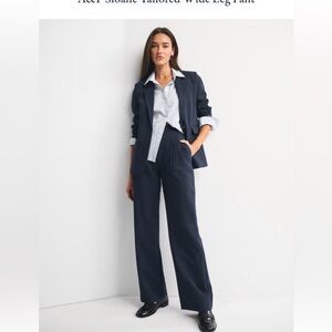 Abercrombie & Fitch Navy Pinstripe Sloane Curve Love